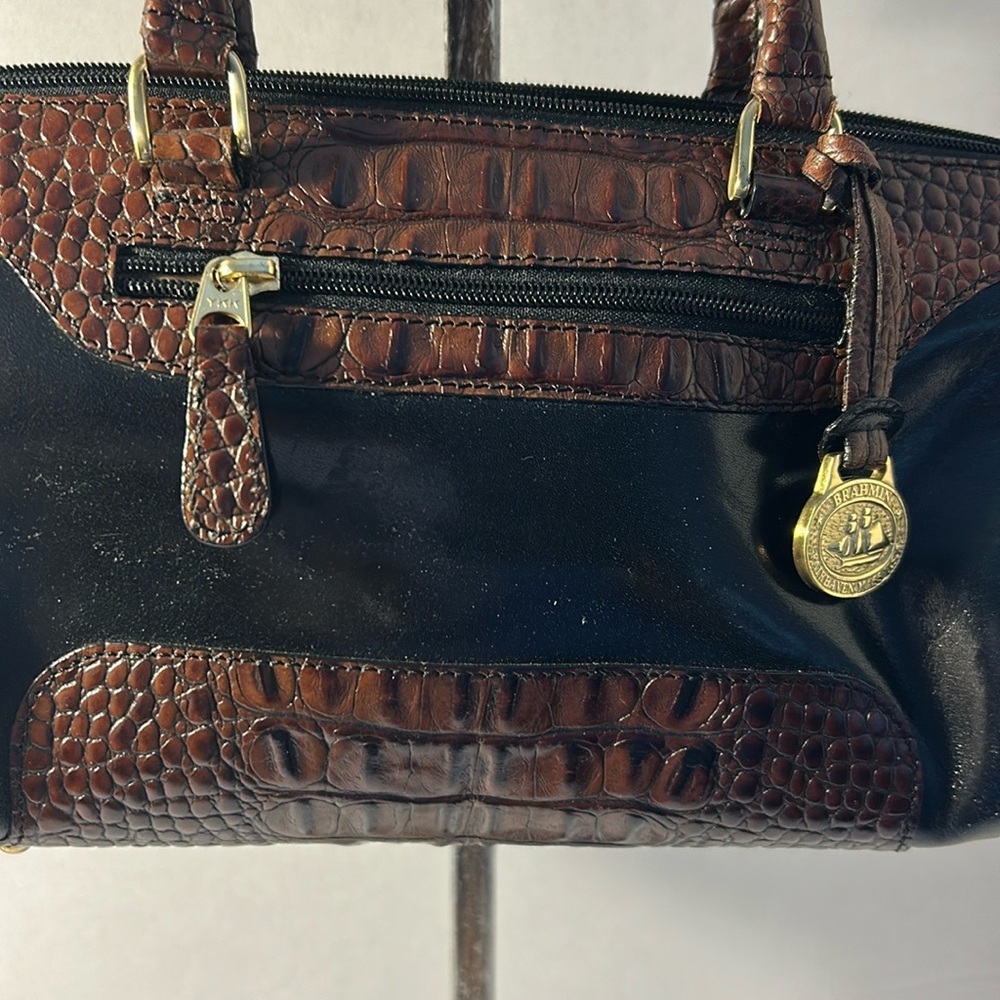 Brahmin Elegant Black and Brown Handbag